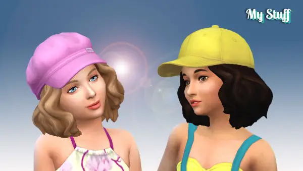 Mystufforigin: Barbara hair retextured for Sims 4