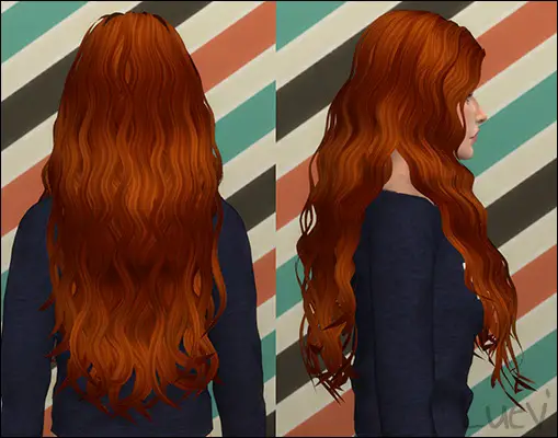 Mertiuza: Lyca Anya hair retextured for Sims 4