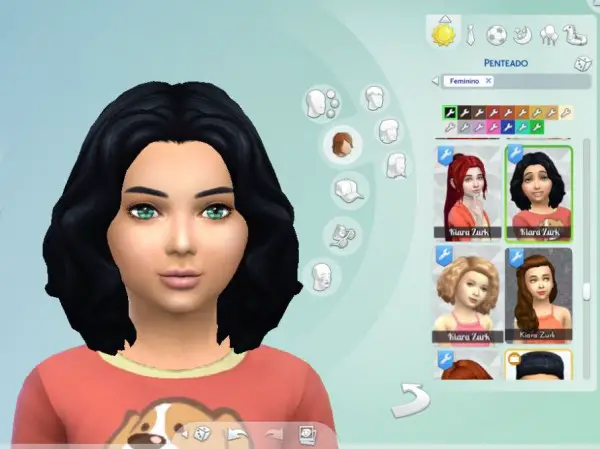 Mystufforigin: Barbara hair retextured for Sims 4