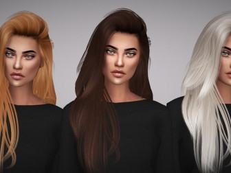 Sims 4 Hairs ~ The Sims Resource: 50 Recolors of Stealthic High Life ...