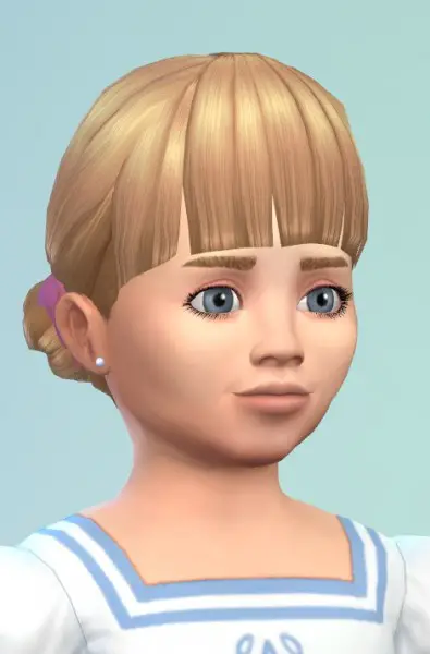Birksches sims blog: Bun Twins hair for toddlers for Sims 4