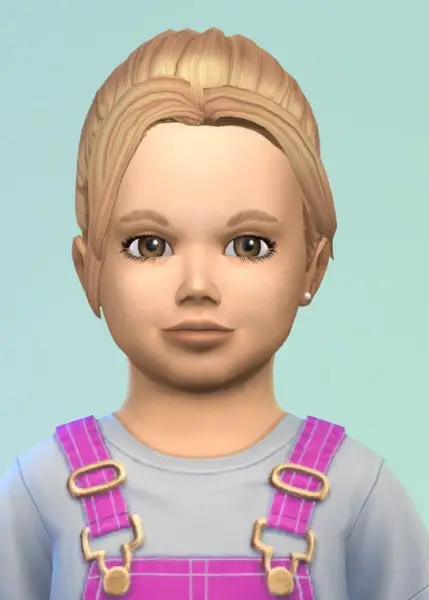 Birksches sims blog: Messy Brush hair for toddlers for Sims 4