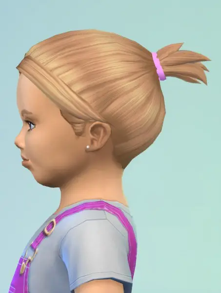 Birksches sims blog: Messy Brush hair for toddlers for Sims 4