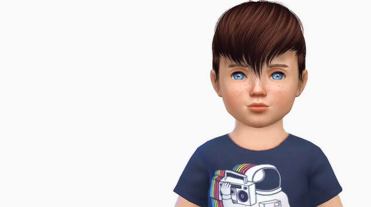Sims 4 Hairs ~ Simiracle: Anto`s Scream hair retextured for toddlers