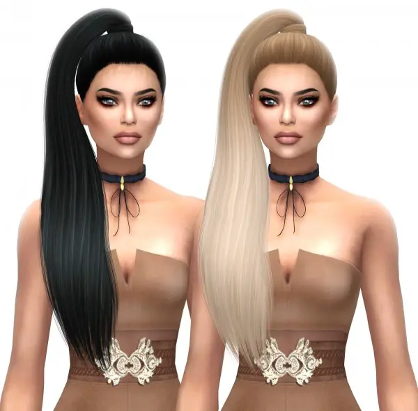 Kenzar Sims: Ade darma`s Raja naturals hair retextured for Sims 4