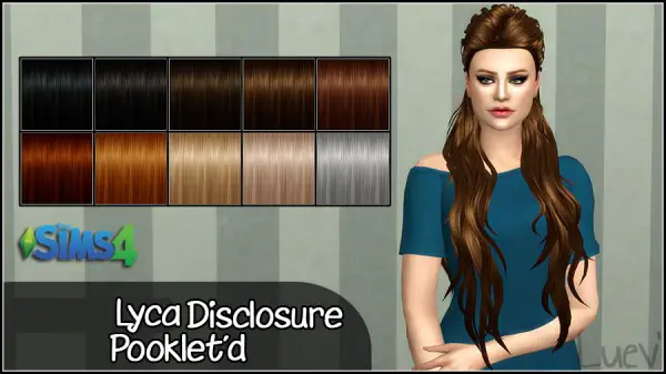 Mertiuza: Lyca disclosure hair retextured for Sims 4