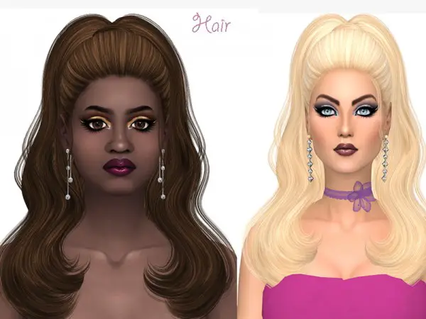 Sims Fun Stuff: Sclub`s Ariana hair retextured for Sims 4