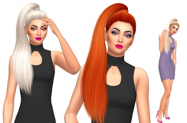 Sims Fun Stuff: Ade darma`s Raja hair recolored for Sims 4