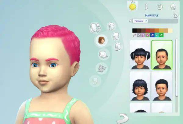 Mod The Sims: Dyed Hair Recolours by freedri for Sims 4