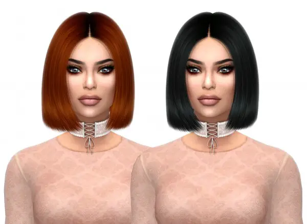 Kenzar Sims: Nightcrawler`s Tyra Naturals hair recolor for Sims 4