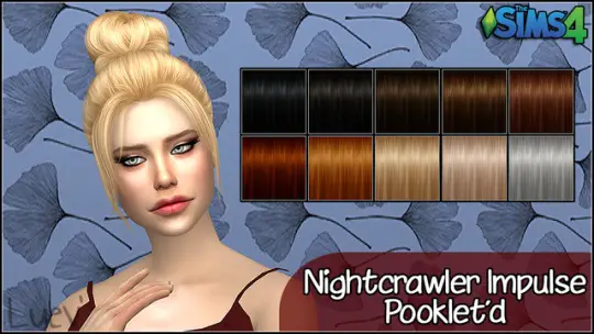 Mertiuza: Nightcrawler`s Impulse Hair retextured for Sims 4