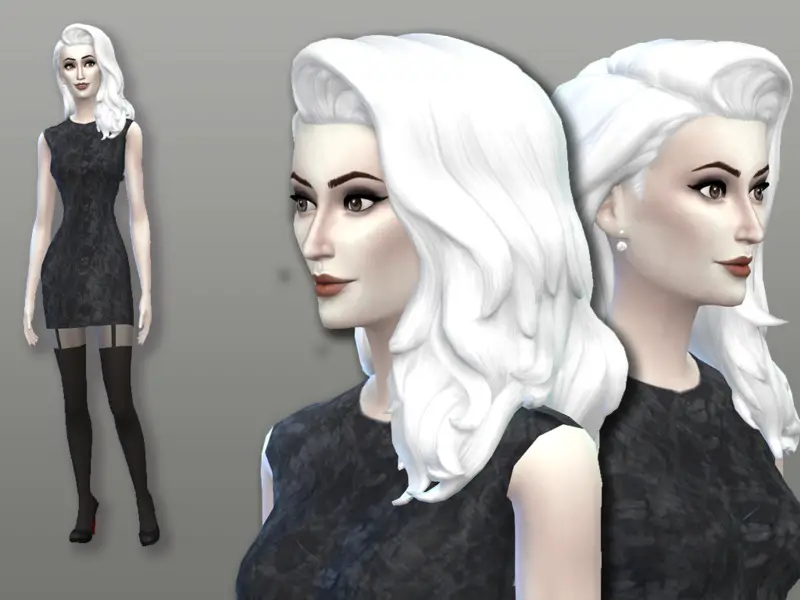 The Sims Resource: White Hair Recolor 10: Cool Kitchen 