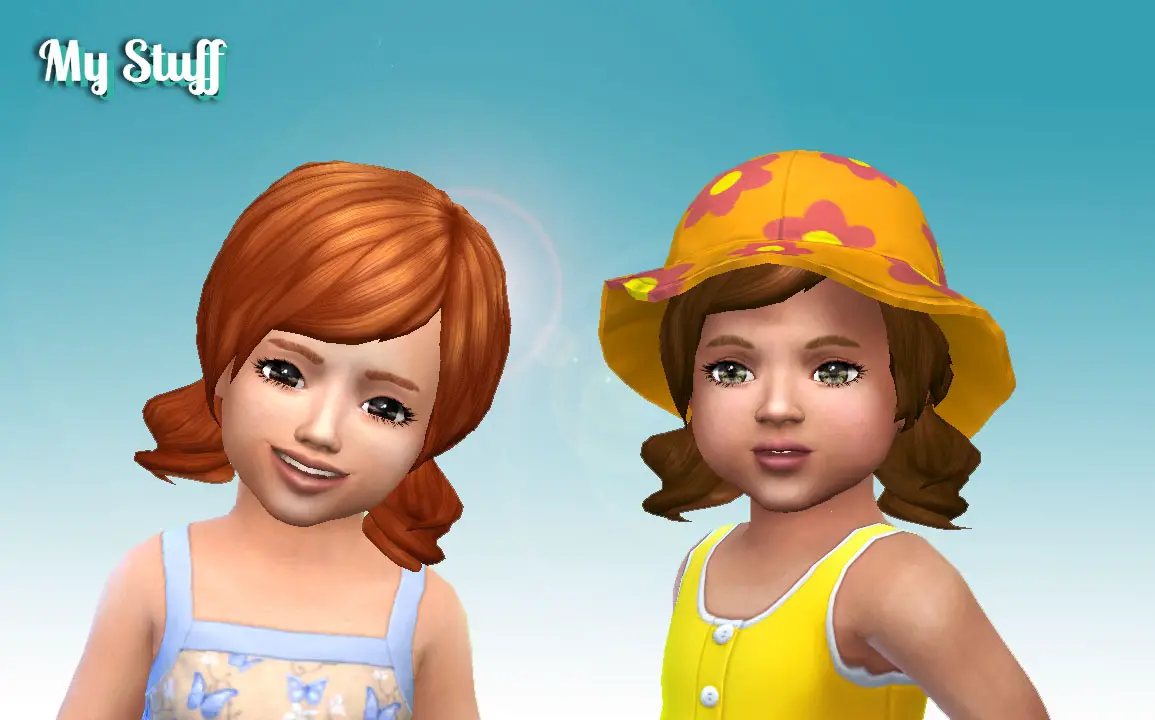 Mystufforigin: Dolly Hair for toddlers - Sims 4 Hairs