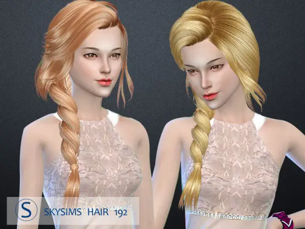 Butterflysims: Skysims 192 hair for Sims 4