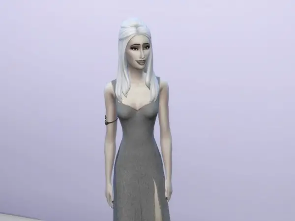 The Sims Resource: White Hair Recolor 7: Luxury Party Style by filo4000 for Sims 4
