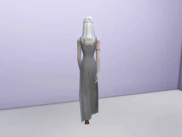 The Sims Resource: White Hair Recolor 7: Luxury Party Style by filo4000 for Sims 4