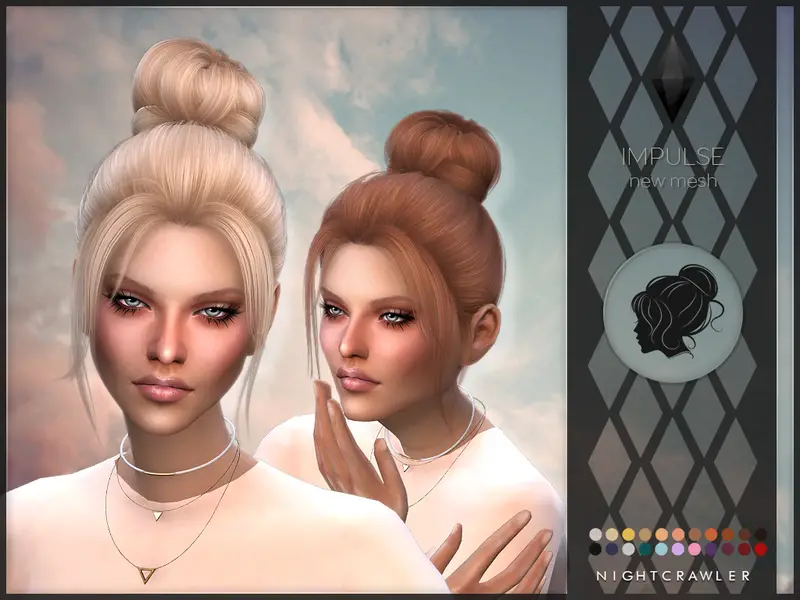 Sims 4 Cc Hair Bun Sims 4 Cc Buns Hairstyle Gallery Maddison Brown
