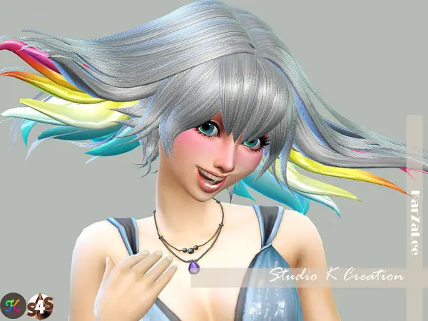 Studio K Creation: Animate hair 77   Ragyo for Sims 4
