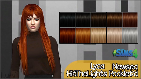 Mertiuza: Hit The Lights hair retextured for Sims 4