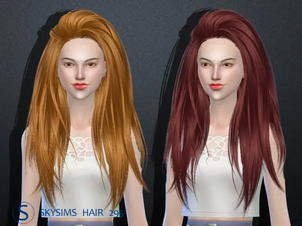 Butterflysims: Hair 295 by Skysims for Sims 4