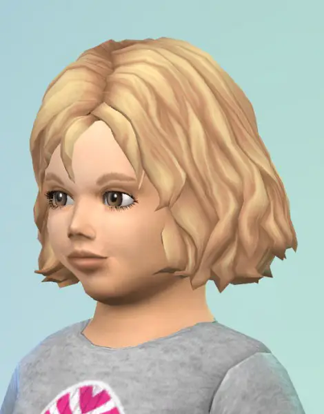 Birksches sims blog: Midwavy Toddler Hair for Sims 4