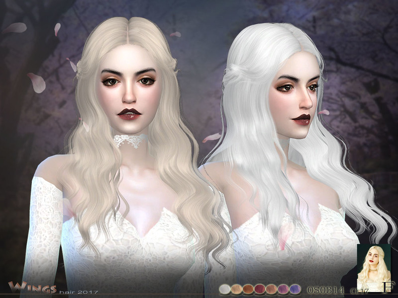 Simiracle Wings Oe0818 Hair Retextured Sims 4 Hairs 0E8