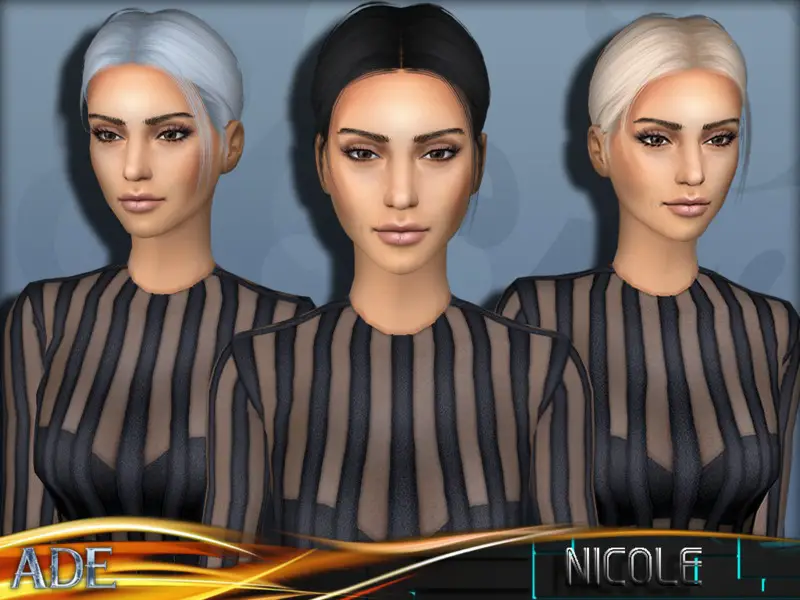 The Sims Resource Nicole Hair By Ade Darma Sims 4 Hairs