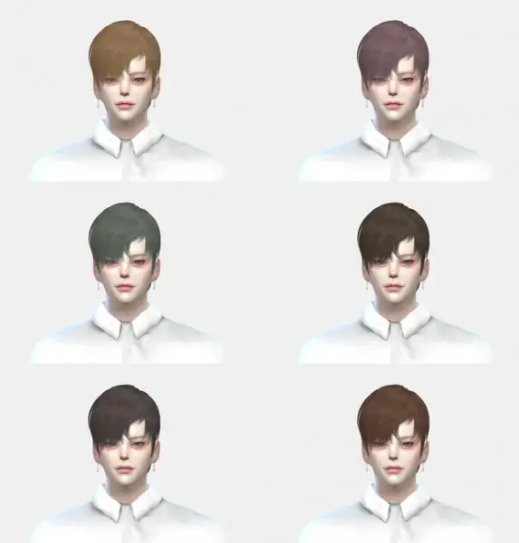 Silent Night: Elza party hair recolor for Sims 4
