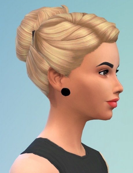 Birksches sims blog: Hair Bun with Clips for Sims 4