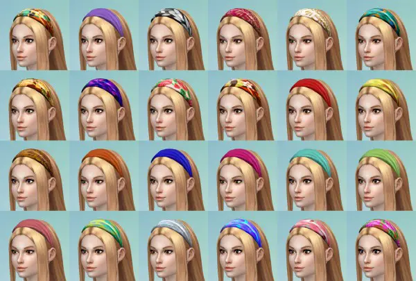 Sims 4 Hairs ~ Mystufforigin: Weekend Headband hair retextured