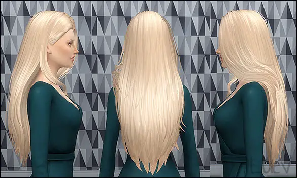 Mertiuza: Lyca homeland hair retextured for Sims 4