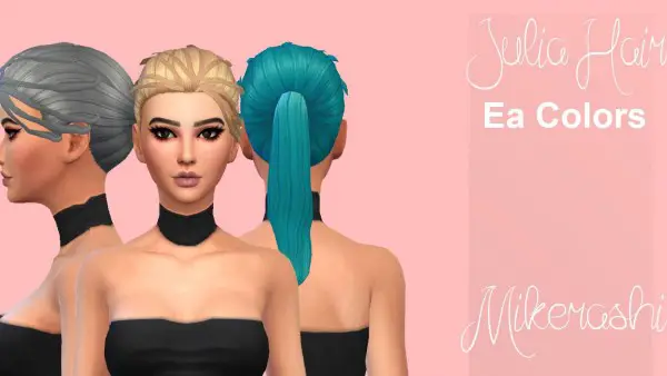 Mikerashi: Julia Hair for Sims 4