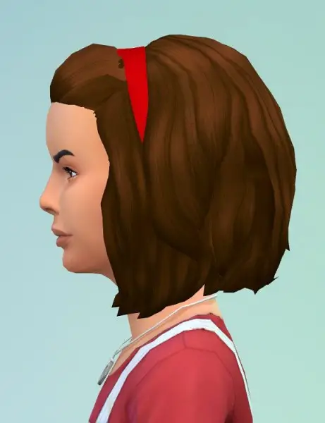 Birksches sims blog: HalfUp Medium hair for girls for Sims 4