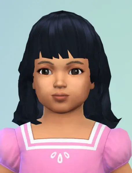 Birksches sims blog: Midget Curls hair for toddlers for Sims 4