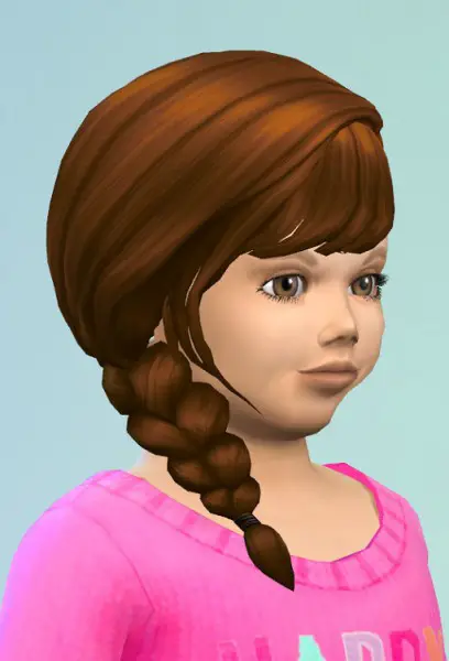 Birksches sims blog: Little Side Braid hair retextured for Sims 4
