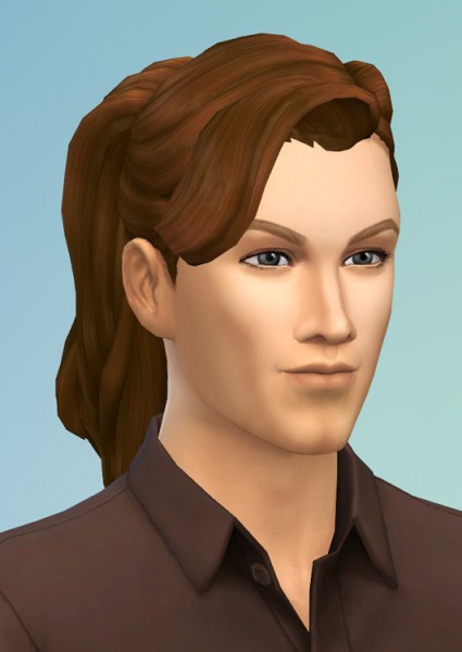 Birksches sims blog: Eduard’s Ponytail hair for him for Sims 4
