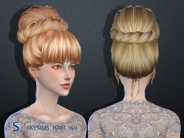Butterflysims: Skysims 159 hair for Sims 4