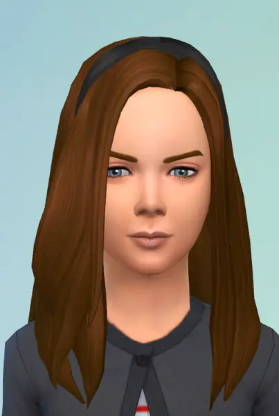 Birksches sims blog: Little Mathilda Hair for Sims 4