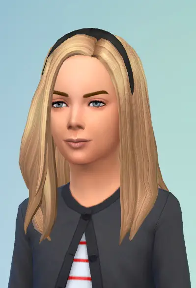Birksches sims blog: Little Mathilda Hair for Sims 4