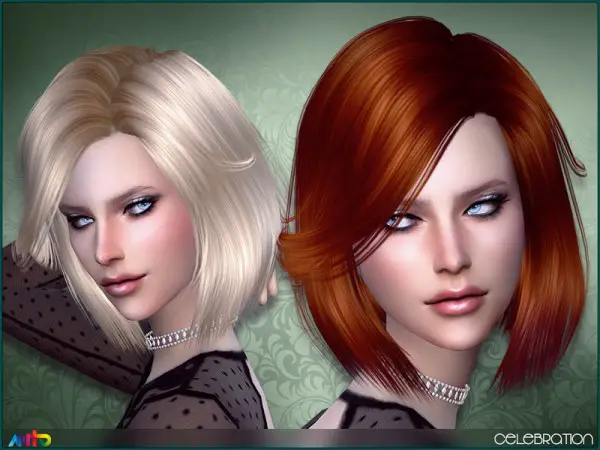 The Sims Resource: Celebration Hair by Anto for Sims 4