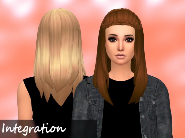 Mikerashi: 100 Followers Gift   Butterflyand Integration Hairs for Sims 4