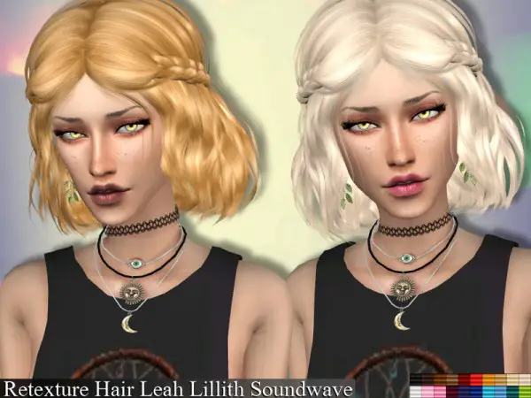 The Sims Resource: LeahLillith`s Soundwave hair retextured by Genius666 for Sims 4