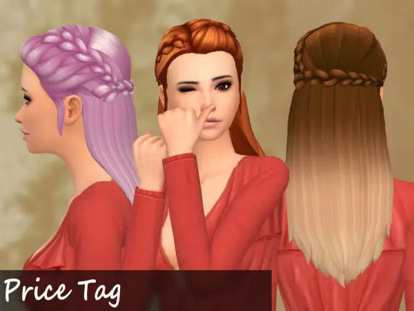 Mikerashi: Price Tag Hair for Sims 4