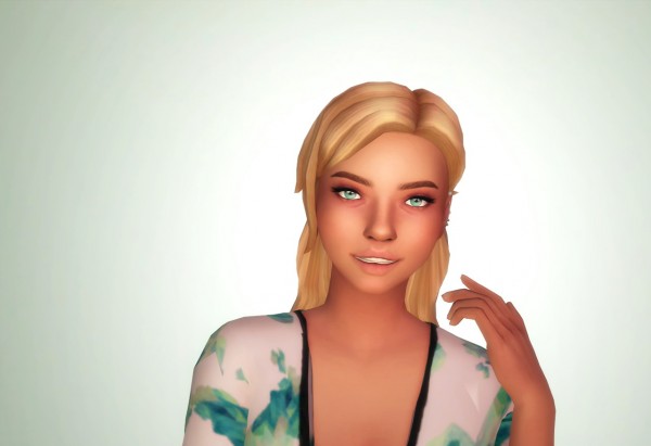 Butterscotchsims: Larimar Hair for Sims 4