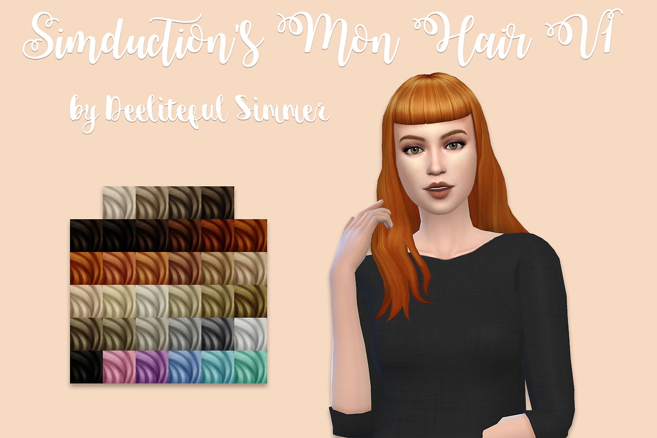 Sims 4 Hairs Deelitefulsimmer Moon Hair Recolor V1 2923