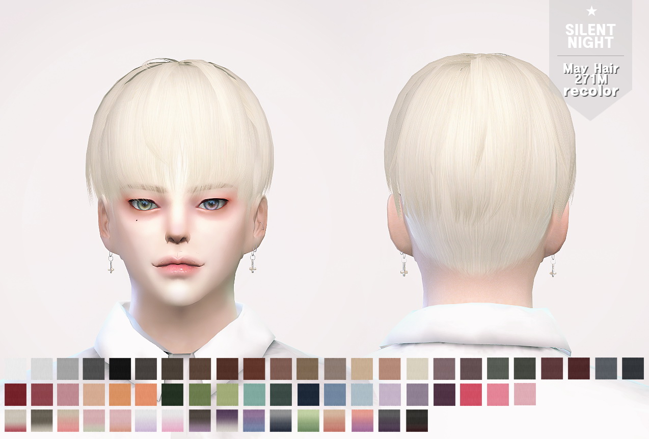 Silent Night: May Hair271M recolor - Sims 4 Hairs