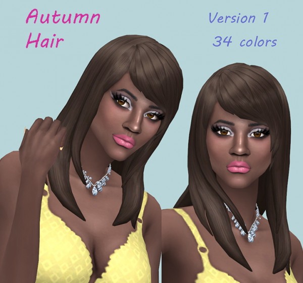 Sims Fun Stuff: Autumn, Bitter Sweet and Michelle hair retextured for Sims 4