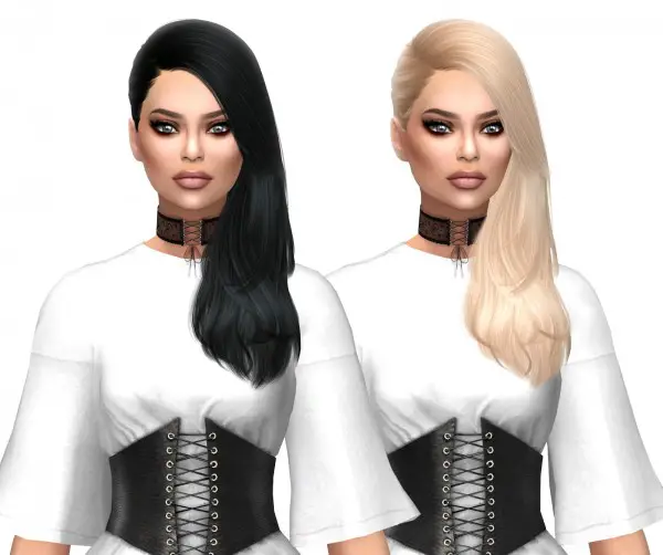 Kenzar Sims: Cazy`s Last Call Naturals hair recolor for Sims 4