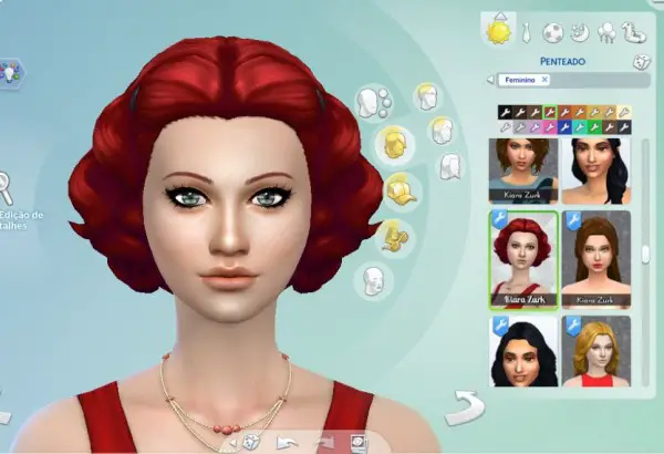 Mystufforigin: Lovely Curls hair converted for Sims 4
