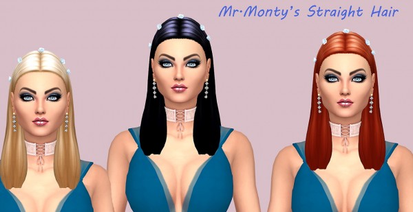 Sims Fun Stuff: Straight and Sunwave Hair recolor for Sims 4